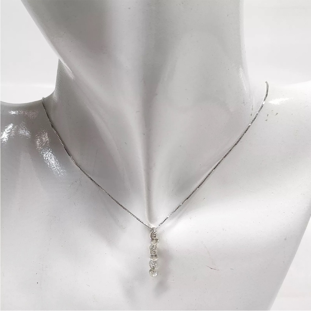 18K Jewelry Pendant Necklace   Diamond 0.5ct White Gold 1318700